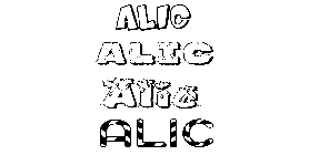 Coloriage Alic