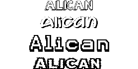 Coloriage Alican