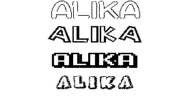 Coloriage Alika