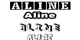 Coloriage Aline