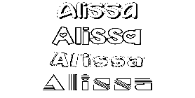 Coloriage Alissa