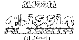 Coloriage Alissia