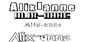 Coloriage Alix-Anne
