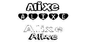 Coloriage Alixe