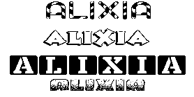Coloriage Alixia