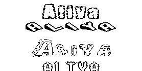 Coloriage Aliya