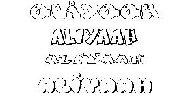 Coloriage Aliyaah