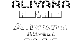Coloriage Aliyana