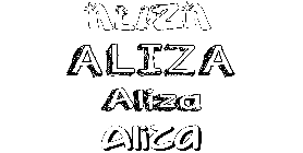 Coloriage Aliza