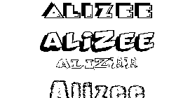 Coloriage Alizee