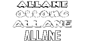 Coloriage Allane