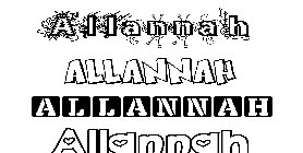 Coloriage Allannah