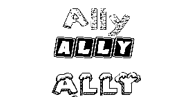 Coloriage Ally
