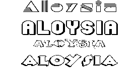 Coloriage Aloysia