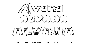 Coloriage Alvana