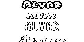 Coloriage Alvar