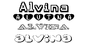 Coloriage Alvina
