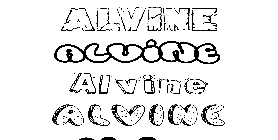 Coloriage Alvine