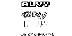 Coloriage Alvy