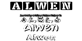 Coloriage Alwen