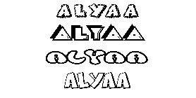 Coloriage Alyaa
