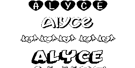 Coloriage Alyce