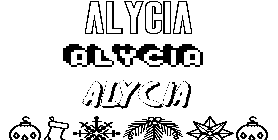 Coloriage Alycia