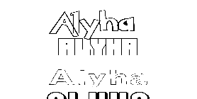 Coloriage Alyha