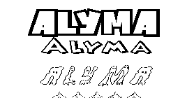 Coloriage Alyma