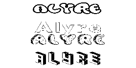 Coloriage Alyre