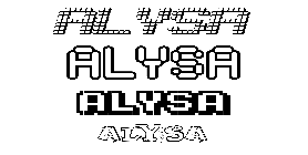 Coloriage Alysa