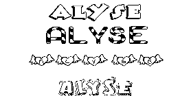 Coloriage Alyse