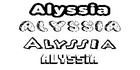 Coloriage Alyssia