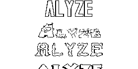 Coloriage Alyze