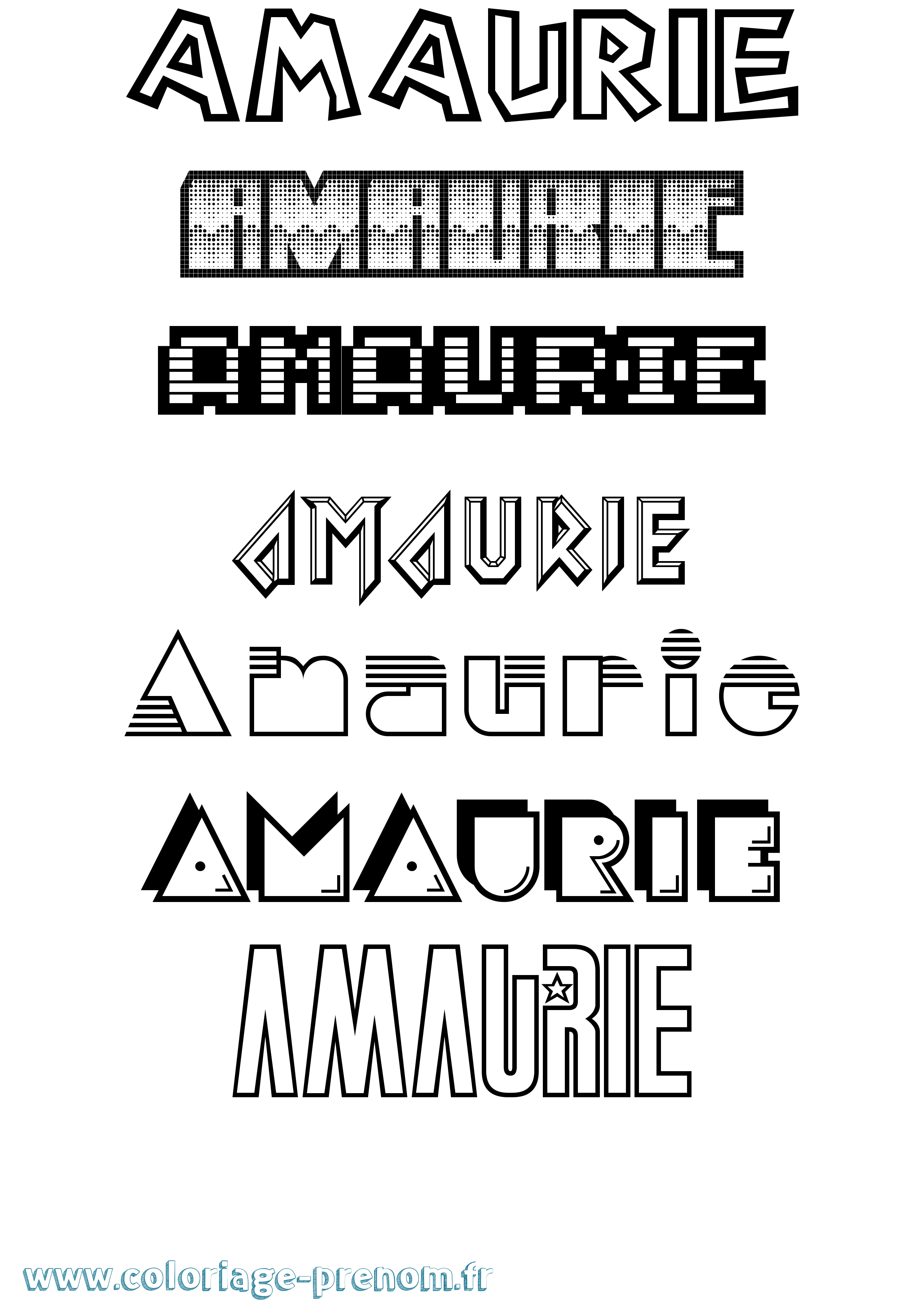 Coloriage Amaurie Jeux Vidéos Coloriage prénom Amaurie Jeux Vidéos