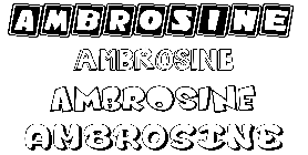 Coloriage Ambrosine