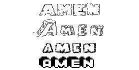 Coloriage Amen