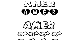 Coloriage Amer