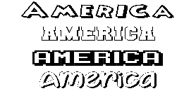 Coloriage America