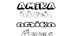 Coloriage Amika