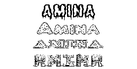 Coloriage Amina