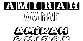 Coloriage Amirah