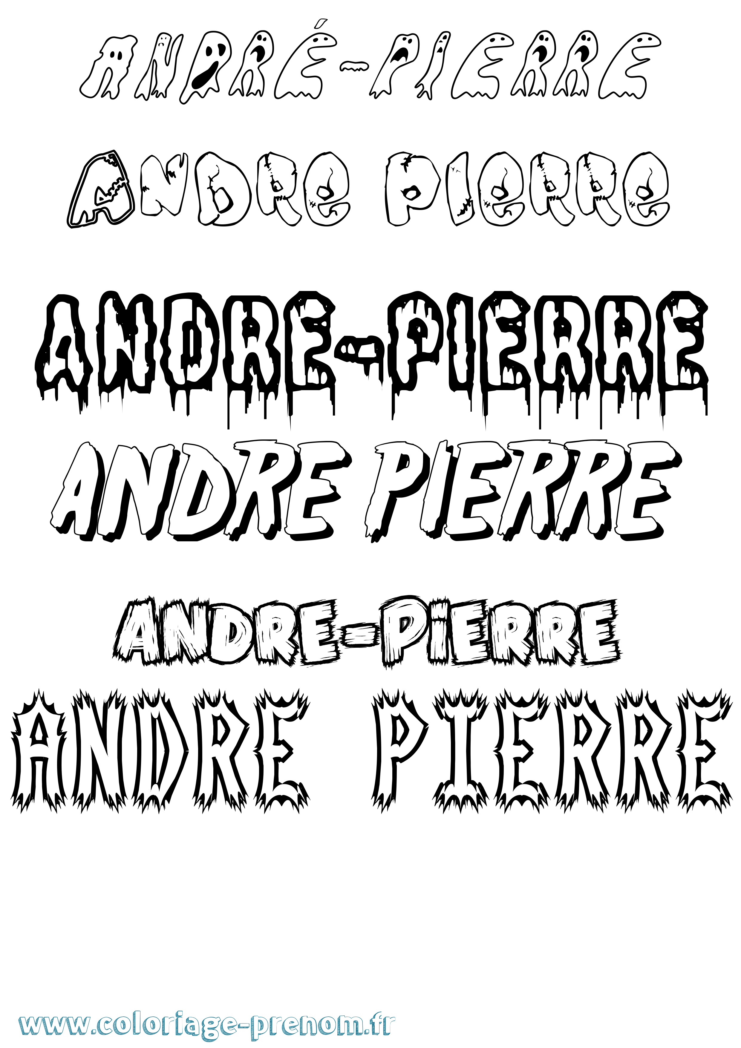 Coloriage André-Pierre Frisson Coloriage prénom André-Pierre Frisson