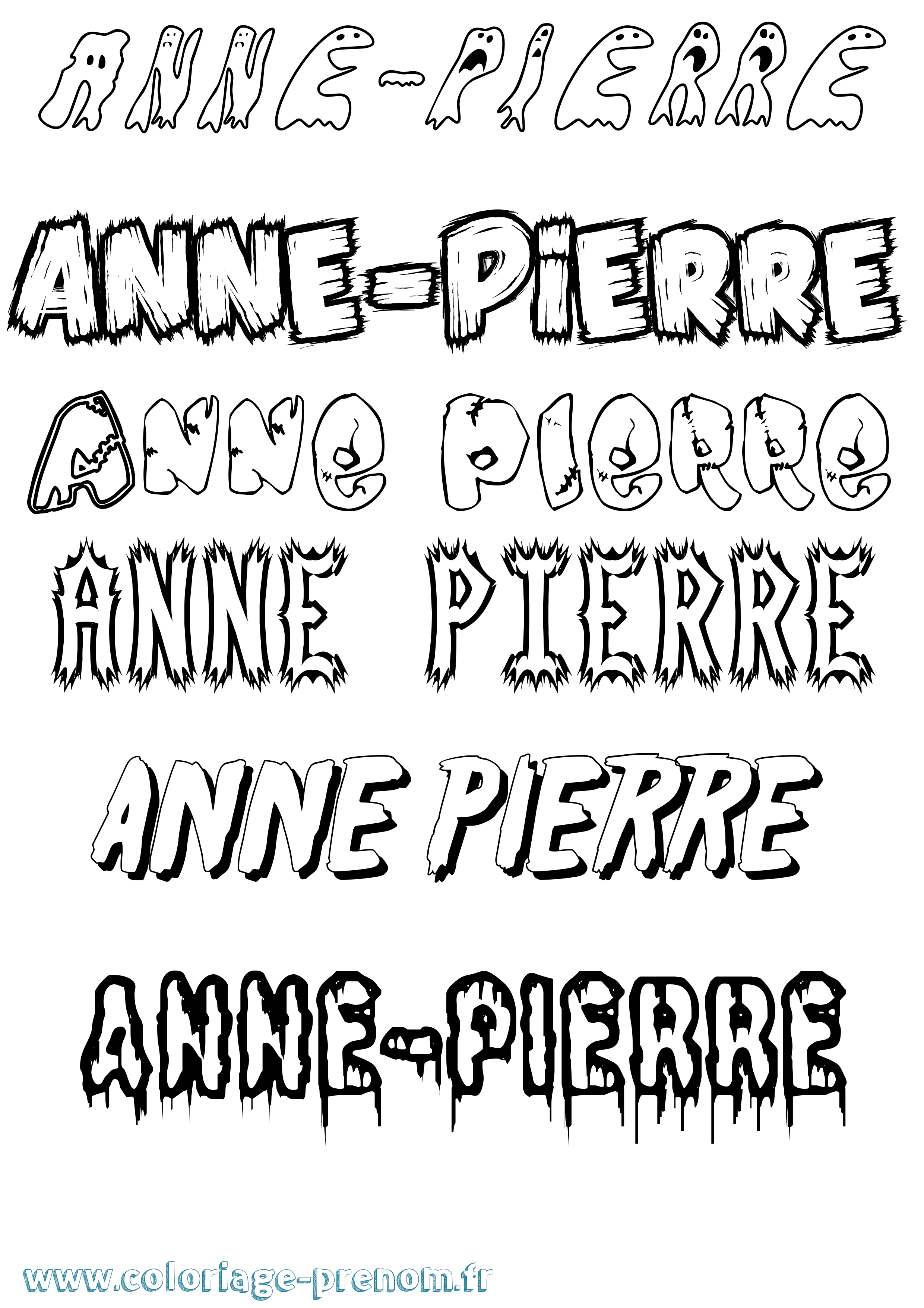 Coloriage prénom Anne-Pierre Frisson