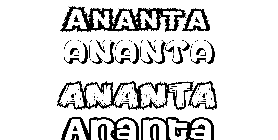 Coloriage Ananta