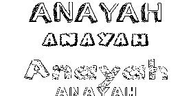 Coloriage Anayah