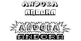 Coloriage Andora