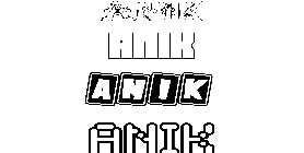 Coloriage Anik