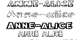 Coloriage Anne-Alice