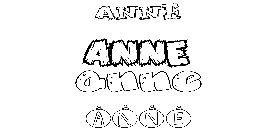 Coloriage Anne